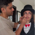 Soha Ali Khan channels her inner magician as she celebrates Halloween with Inaaya and Kunal Kemmu; don't miss Lootcase actor drawing mustache on her face