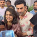 Ranbir Kapoor turns protective son as he helps mom Neetu Kapoor navigate through crowd post Ganpati Visarjan; WATCH