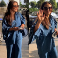 Rani Mukerji confirms blue is the color of the season as she dons all-denim co-ord set for her airport appearance