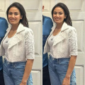 Mira Kapoor swaps casual denim for high-fashion Rs 45K Pearl Atelier Le Jane jeans, styles it with cropped blazer