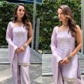 Triptii Dimri’s lilac sharara set is perfect for those taking a minimalist approach this wedding season