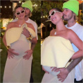 Hailey Bieber is the ‘MOTHER’ of all things fashion in pale yellow Jacquemus maxi dress with flared bustier
