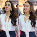 Mira Kapoor gives denim a stylish upgrade, pairing white top with stunning skirt worth Rs 47,400 setting major fashion goals