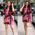 Aditi Rao Hydari’s stunning Rs 10,300 pink floral wrap dress is the perfect pick for a stylish coffee date with friends 