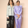 Isha Ambani in a Giorgio Armani lavender pantsuit with an OTT bow proves that power suits are best served with side of glam