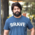 Yash flaunts his new look for 'adult fairytale' as he joins wife Radhika Pandit to meet Kannada star Shiva Rajkumar