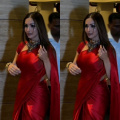 Malaika Arora makes us hum ‘Cheri Cheri lady’ with her RED-HOT moment in satin saree, exudes luxurious and regal feels