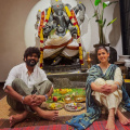 Nayanthara shares joyful moments with husband Vignesh Shivan and twins Uyir, Ulag on Vijayadashami; Fans praise their parenting style