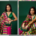 Bhumi Pednekar embraces geometric style, flaunts Rs 50k checkered saree from Raw Mango