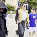 Shah Rukh Khan hides face with hoodie, Gauri holds son AbRam’s hand as family reaches Jamnagar to celebrate New Year; WATCH