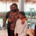 WATCH: Allu Arjun protectively hugs son Ayaan as he jets off with wife Sneha and daughter Arha