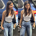 Suhana Khan shows how stunning OOTD can be created from simple basics in white tank top and denim jeans