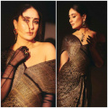 Kareena Kapoor looks all things regal in a beautifully draped and pleated vintage Banarasi saree and we LOVE it