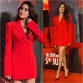 Janhvi Kapoor is dressed to 'Kill' for film's screening in Prabal Gurung’s red blazer dress and Rs 2.75 lakh Loro Piana pouch
