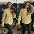 Mira Kapoor’s airport look in fringe jumper and jeans earns a perfect 10/10 on winter fashion scale 