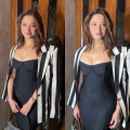 Tamannaah Bhatia's bewitching party look in Rs 46,900 black body dress and striped blazer is boss babe energy FTW 