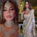 Anant Ambani-Radhika Merchant Wedding: Khloé Kardashian merges global glam with Indian elegance in gold-white Manish Malhotra saree