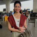 Sara Tendulkar rocks her semi-formal airport look with Celine bag and SRK-style sweater that was so Mohabbatein-coded