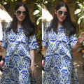 Yami Gautam enjoys a salon day in a blue cotton kurta and pant set worth ₹2,799—budget-friendly and elegant for everyday style