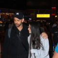 Hrithik Roshan and GF Saba Azad look inseparable at airport as they hold each other close while returning from New Year vacay: WATCH