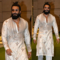 Ranveer Singh picks an ivory Anamika Khanna embroidered kurta and golden shoes for pre-wedding puja at Anant Ambani’s house