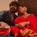 Nayanthara dresses up like a new bride in romantic photos with Vignesh Shivan from Navratri celebrations