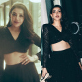 Kajal Aggarwal makes an edgy statement in her all-black lehenga with cutwork trendy blouse