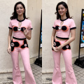 Ananya Panday in twin co-ord set worth Rs 69,400 embraces pink but misses sync 