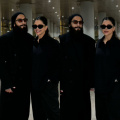 Deepika Padukone and Ranveer Singh go full mysterious with their late-night all-black airport looks