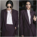 Sonam Kapoor makes a formal statement in a blazer and skirt look with a baby pink shirt that was all things demure