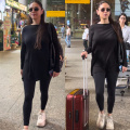 Aditi Rao Hydari strikes perfect balance between comfort and style in monochrome look ft black top and tights