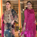 Kareena Kapoor in Sabyasachi’s ethnic ensemble and Karisma Kapoor in Rs 1,11,600 pink lehenga steal the show at Aadar Jain’s mehendi ceremony