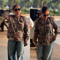 Kareena Kapoor brings her cool & casual vibe to airport in an oversized plaid shirt and Marni bag, jets off in style with Saif Ali Khan