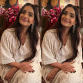 Sonam Kapoor reimagines party fashion in a white chikankari suit, blending elegance with modern ethnic charm