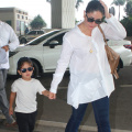 Kareena Kapoor Khan dons a relaxed airport look but it is son Jeh who serves twinning goals and SWAG 