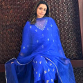 Namrata Shirodkar's OOTD look in blue suit screams major onscreen comeback; fans drop comments 