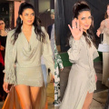 Priyanka Chopra in her silver mini dress with a trail is serving up major 'I’m here to slay' energy