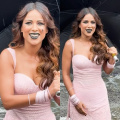 Laughter Chefs: Nia Sharma makes heads turn with gothic spider eye makeup and black lipstick look; stuns in pink ethnic wear