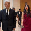 WATCH: Ajith Kumar's daughter Anoushka makes rare appearance with dad and mom Shalini at PV Sindhu-Venkatta Sai wedding reception