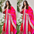 Throwback: When Aishwarya Rai Bachchan added glam and sparkle to Diwali bash in pretty pink-red traditional outfit