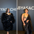 Alia Bhatt casts a magic spell in black saree; Sonam Kapoor’s trendy attire steals spotlight as they attend Sabyasachi’s 25 year celebration: WATCH