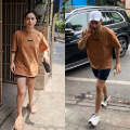 Alia Bhatt and Varun Dhawan accidentally twin in same brown tees serving fun fashion coincidence