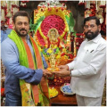 Salman Khan celebrates Ganesh Chaturthi at Maharashtra CM Eknath Shinde’s house along with sister Arpita; PICS