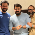 Mohanlal is all smiles as he poses alongside Prithviraj Sukumaran and Fahadh Faasil; says ‘With Zayed Masood and Ranga’