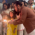 Salman Khan performing aarti with niece Aayat is the cutest; Iulia Vantur joins Salim Khan, Arbaaz Khan and others at Arpita’s Ganesh Chaturthi celebration; WATCH