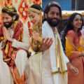 Watch: Naga Chaitanya and Sobhita Dhulipala make first public appearance as husband and wife as they visit….. 