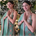 Ganesh Chaturthi 2024: Ananya Panday wears Rs 34,500 pista green strappy floral sharara set