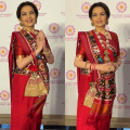 Nita Ambani dazzles in a red patola saree but it’s her blouse with Radha-Krishna embroidery that truly steals the show