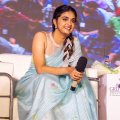 Keerthy Suresh’s ice blue floral saree for Raghu Thatha promotions is a stunning sight to behold