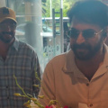 WATCH: Mammootty spotted with his son Dulquer Salmaan as they pose for the fans